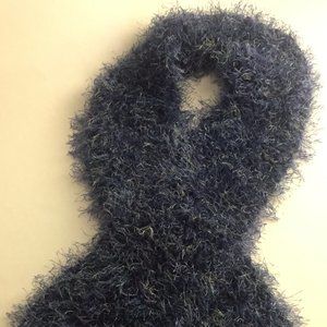 NWOT, handmade blue scarf
